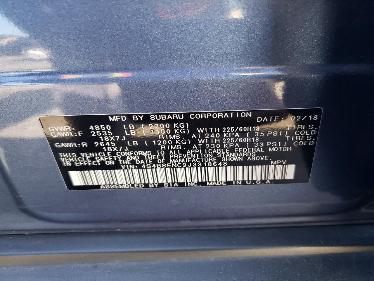 Subaru Outback 3.6r Limited
