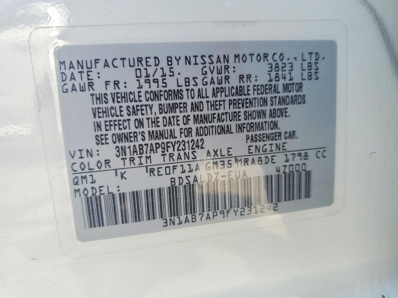 Nissan Sentra Sv