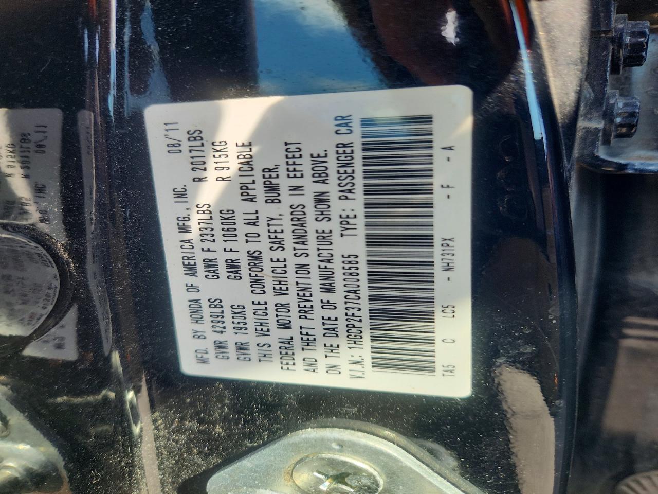 Honda Accord Lx