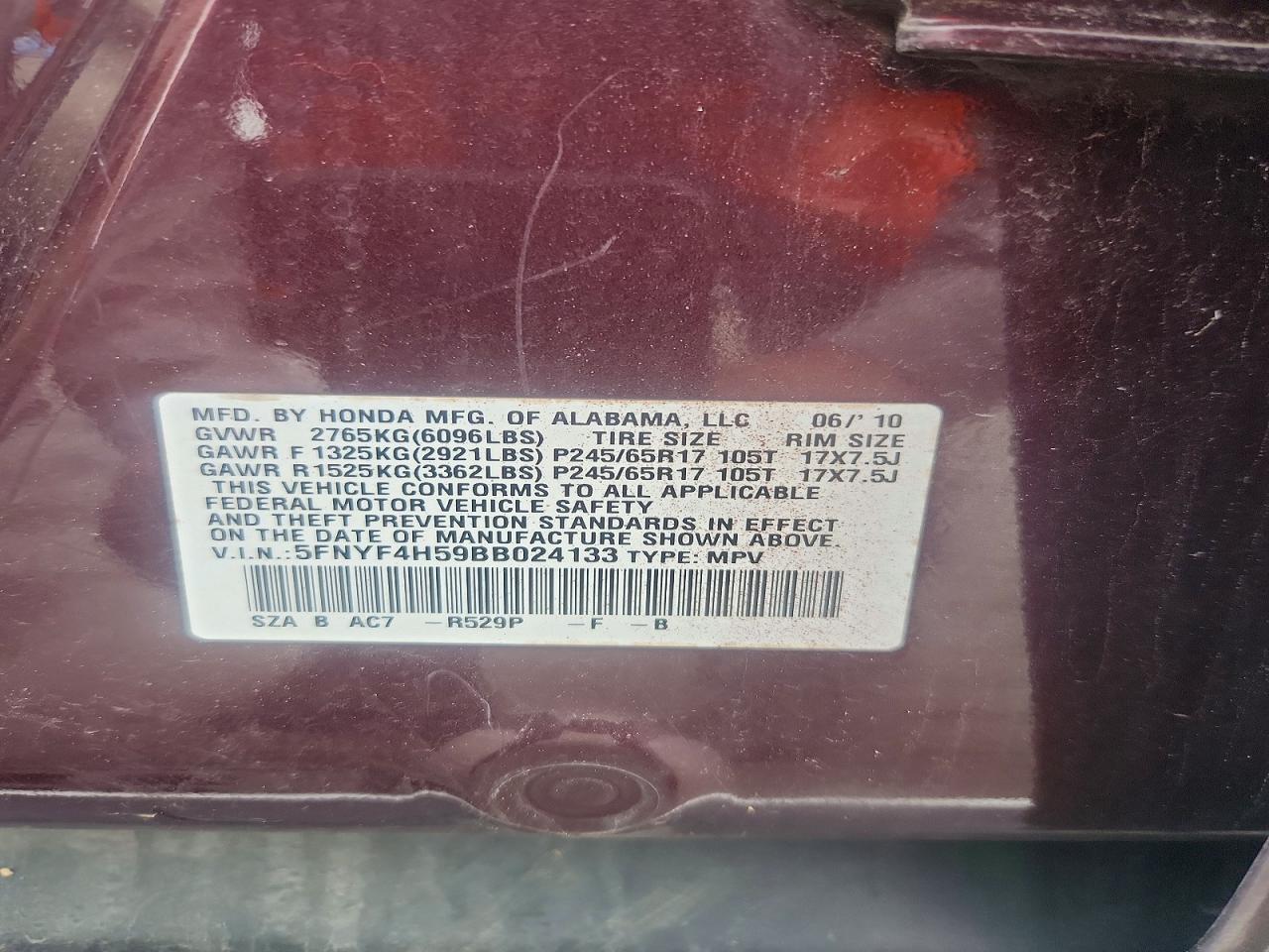Honda Pilot Exl
