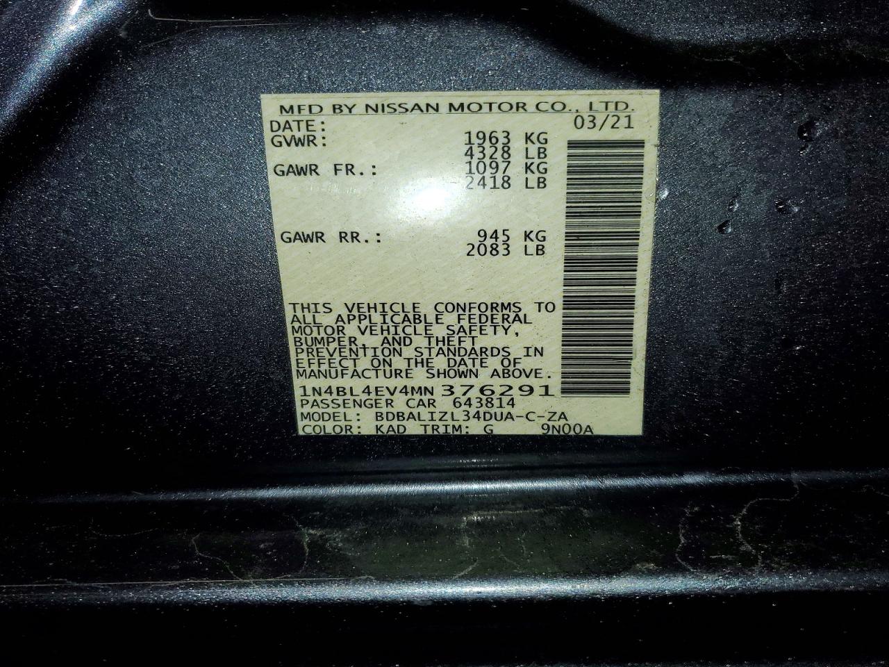 Nissan Altima Sl
