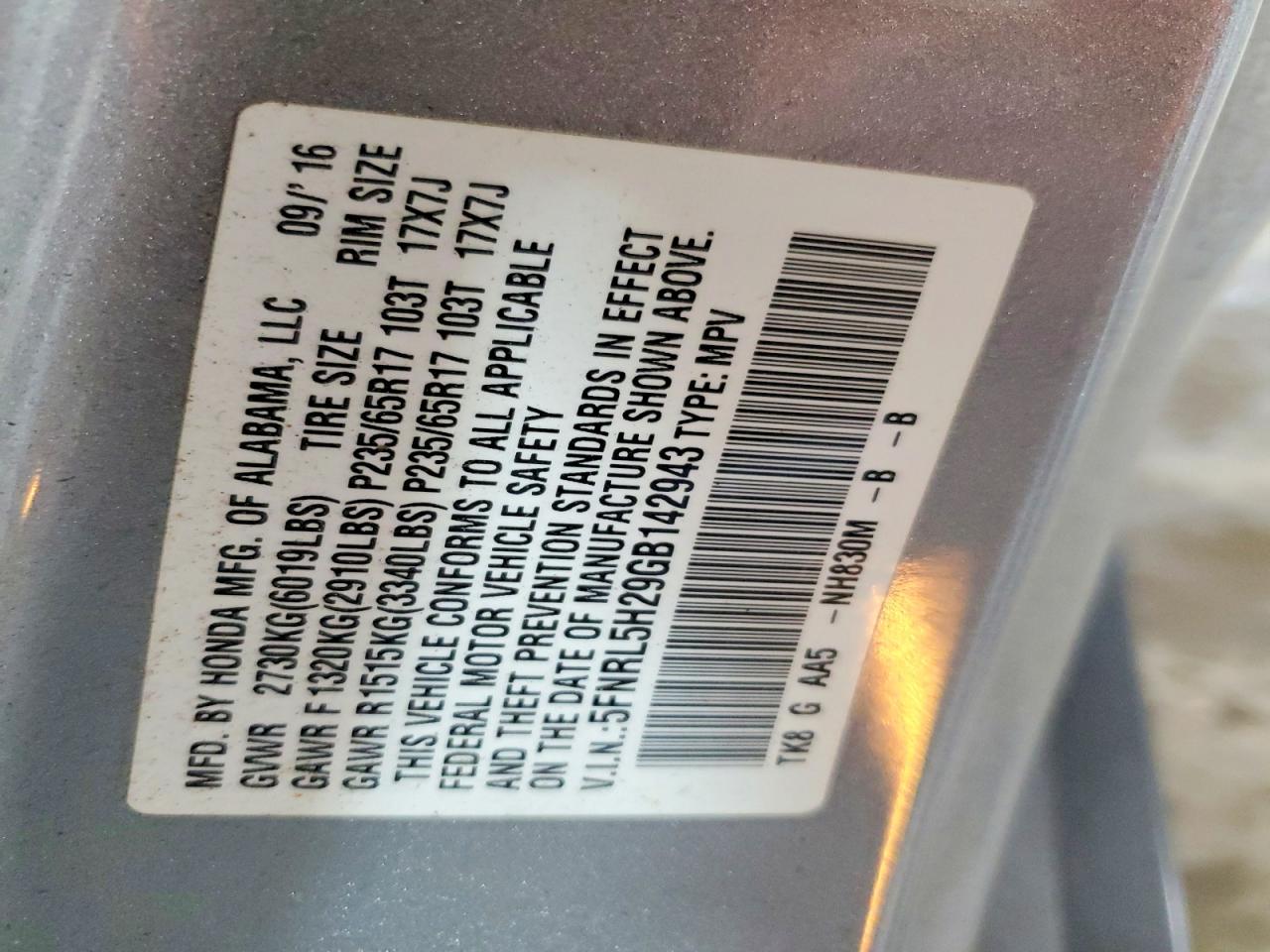Honda Odyssey Lx