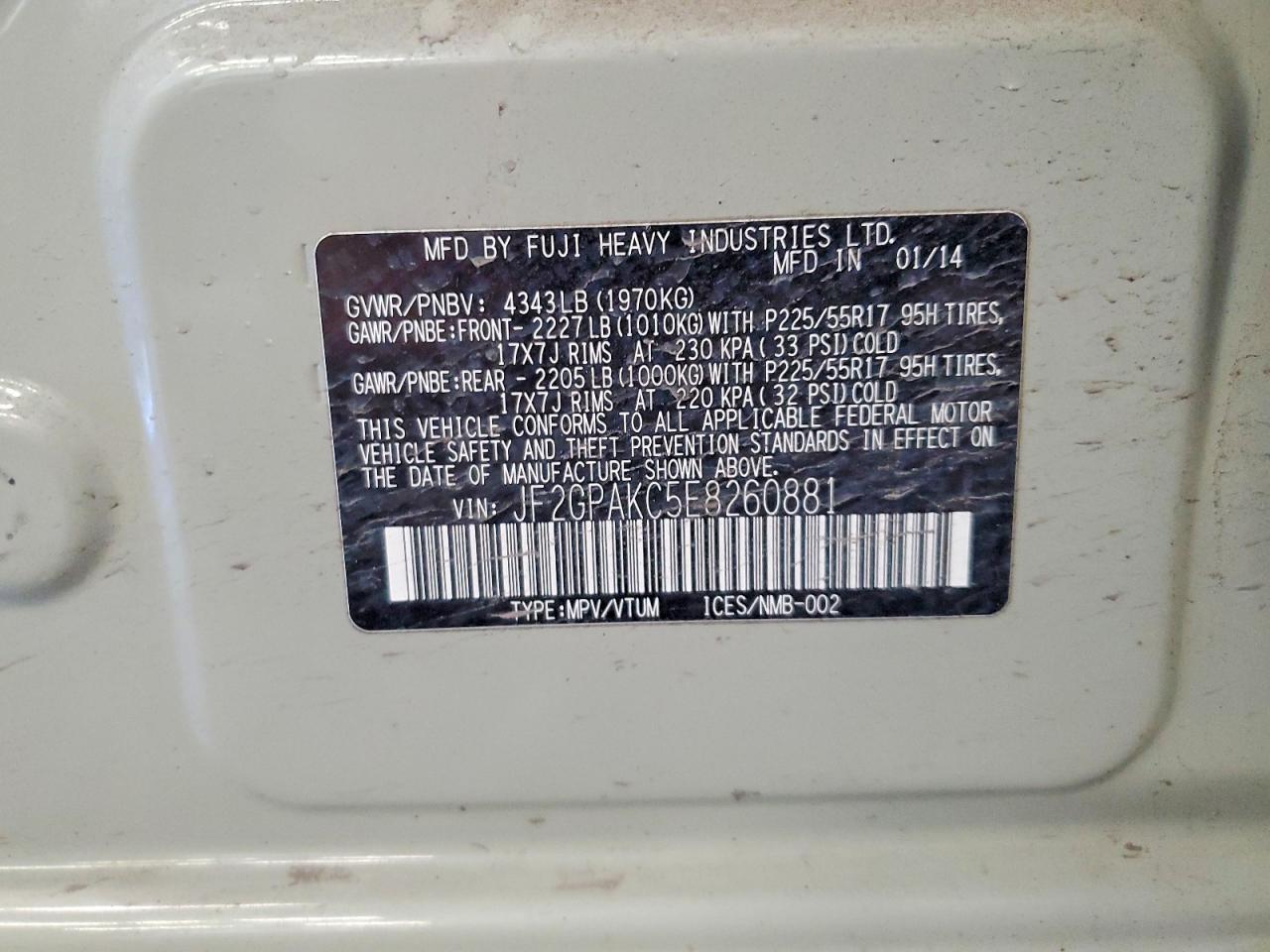 Subaru Xv 2.0 Limited