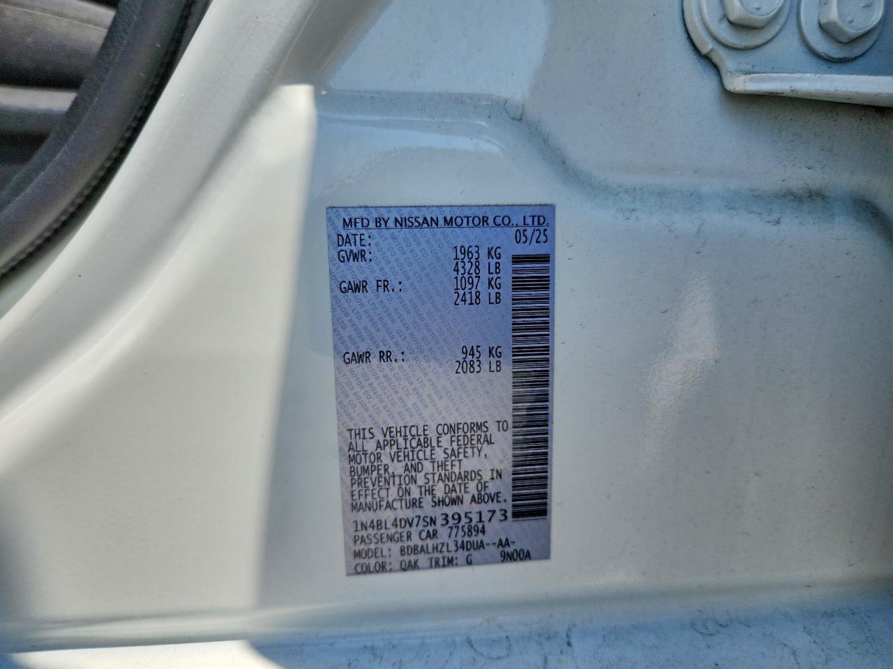 Nissan Altima Sv