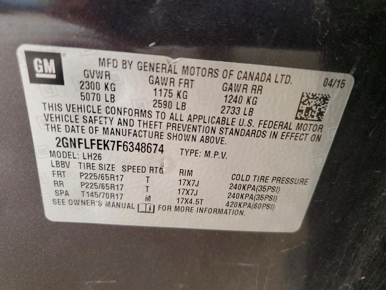 Chevrolet Equinox Lt