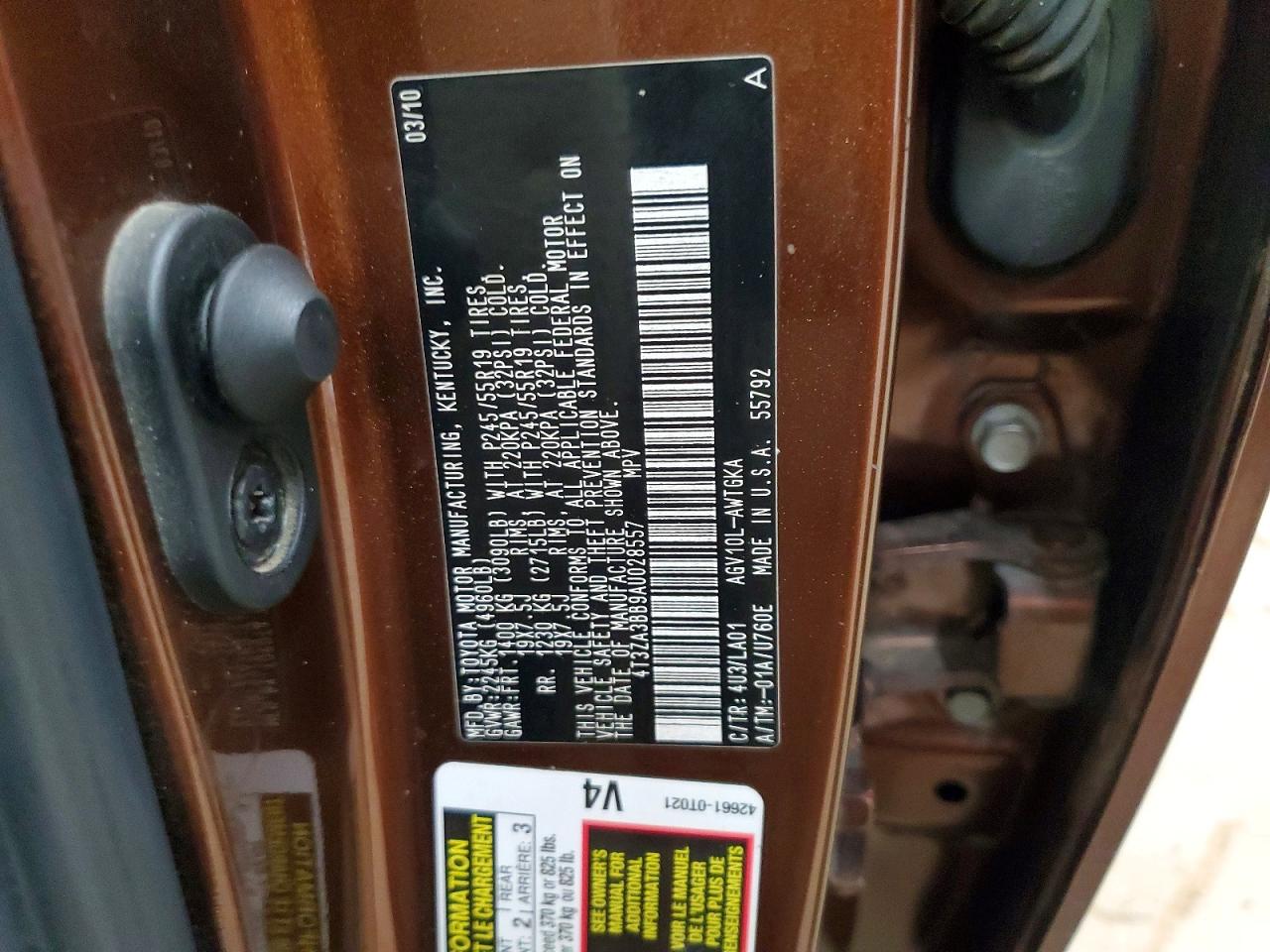 Toyota Venza Fwd Fwd 4cyl