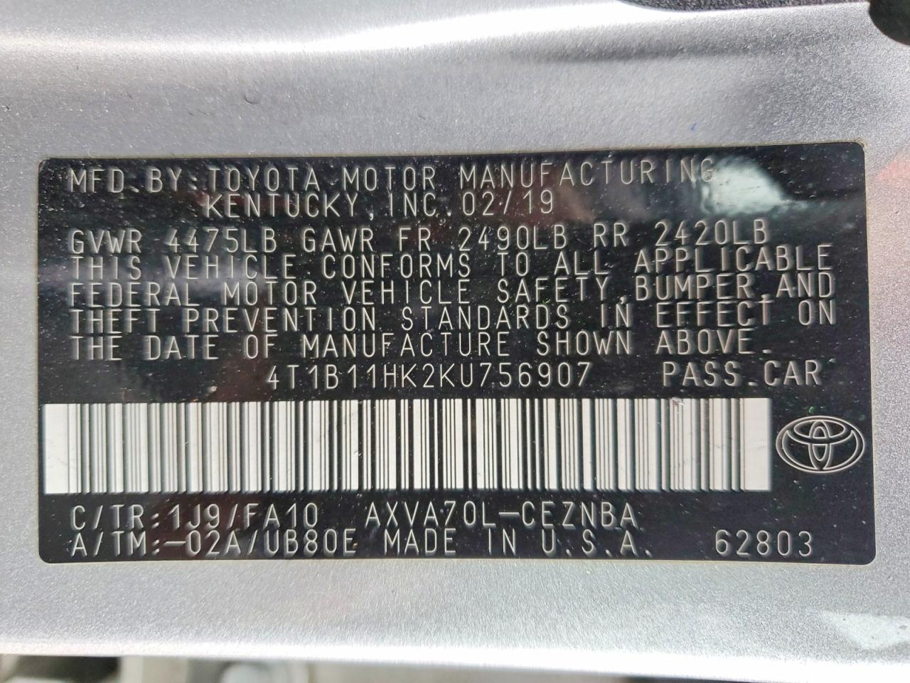 Toyota Camry L