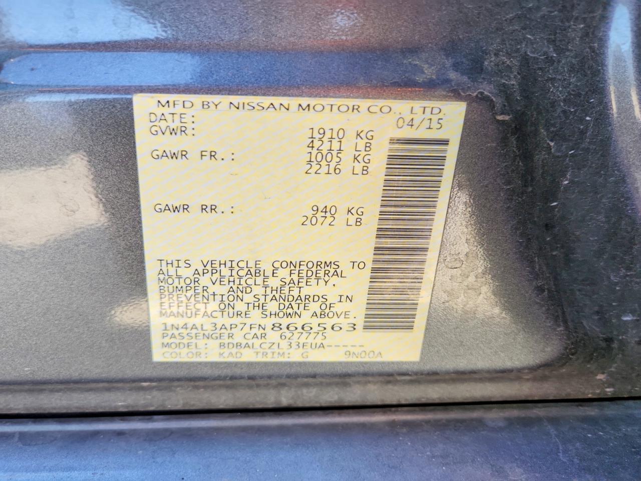 Nissan Altima 2.5 S