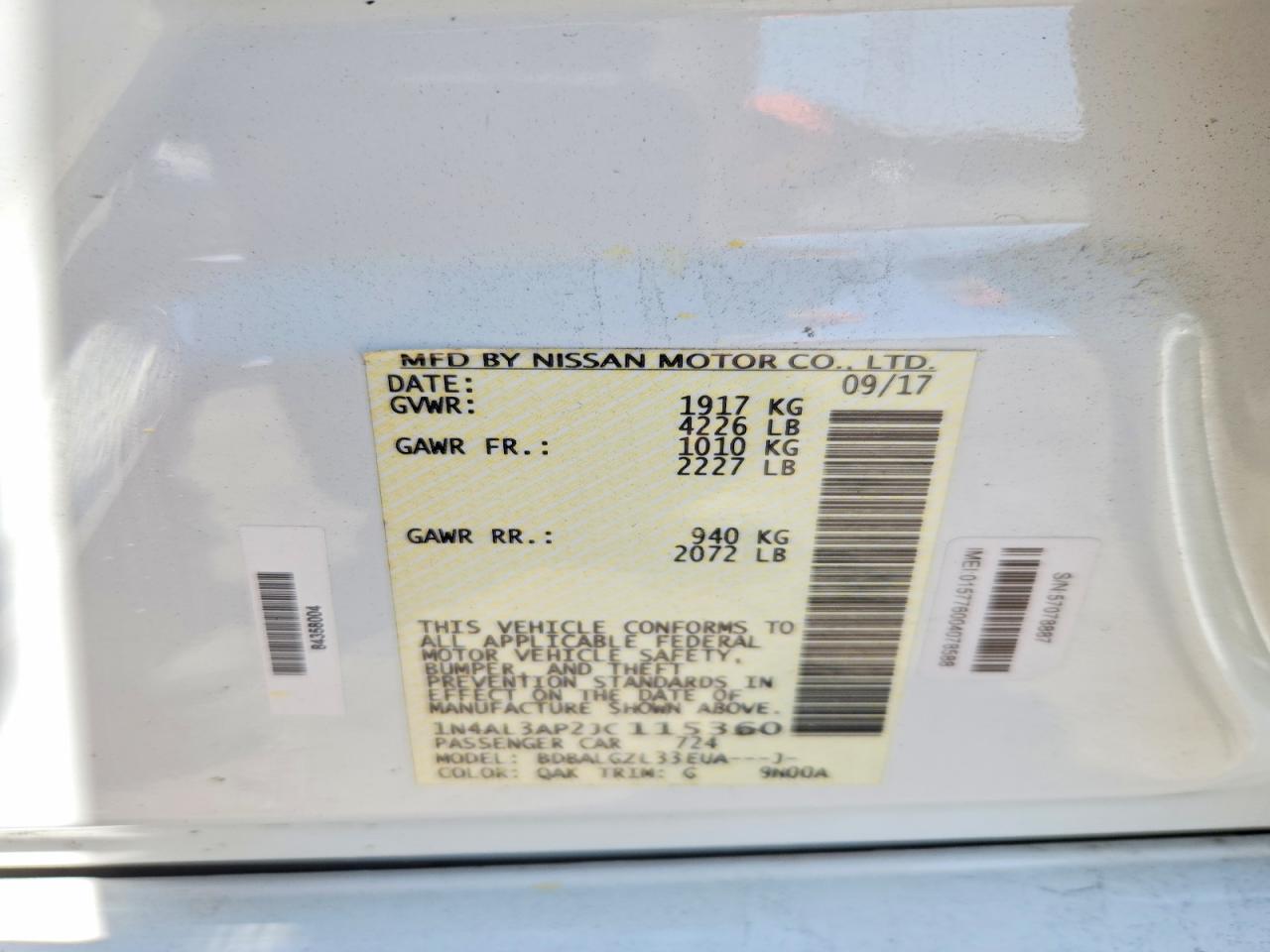 Nissan Altima 2.5 S