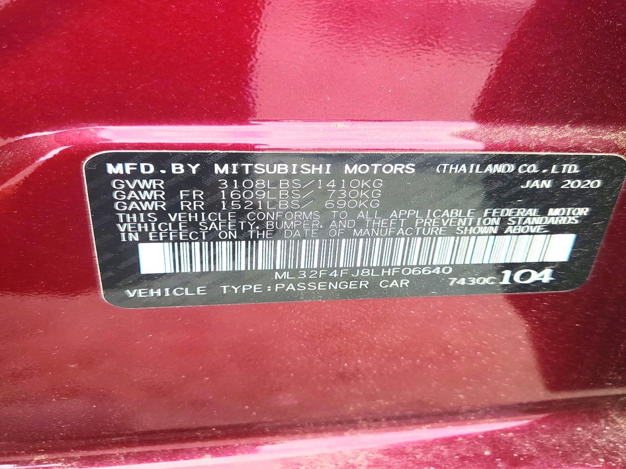 Mitsubishi Mirage G4 Se