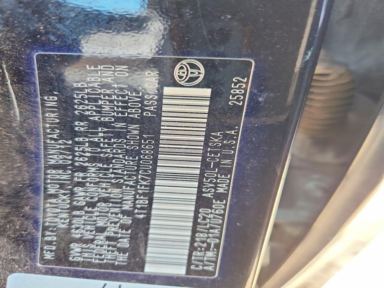 Toyota Camry Se