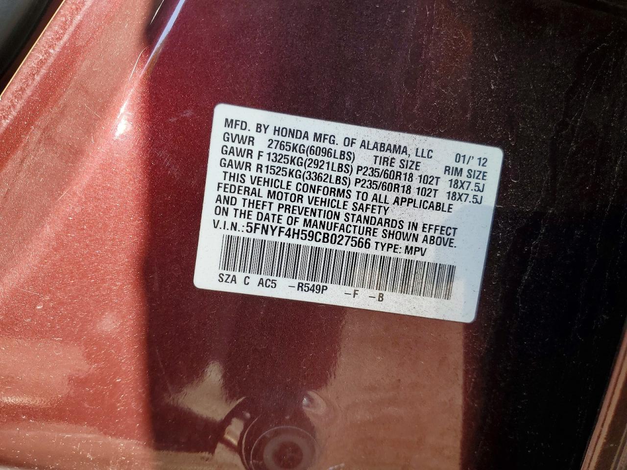 Honda Pilot Exl