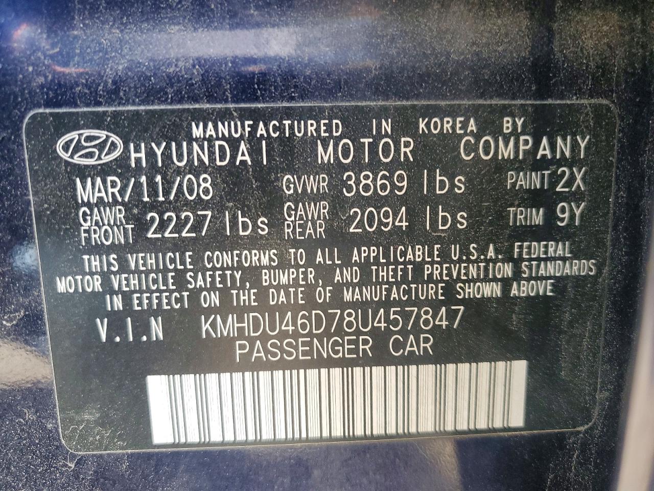 Hyundai ELANTRA Gls