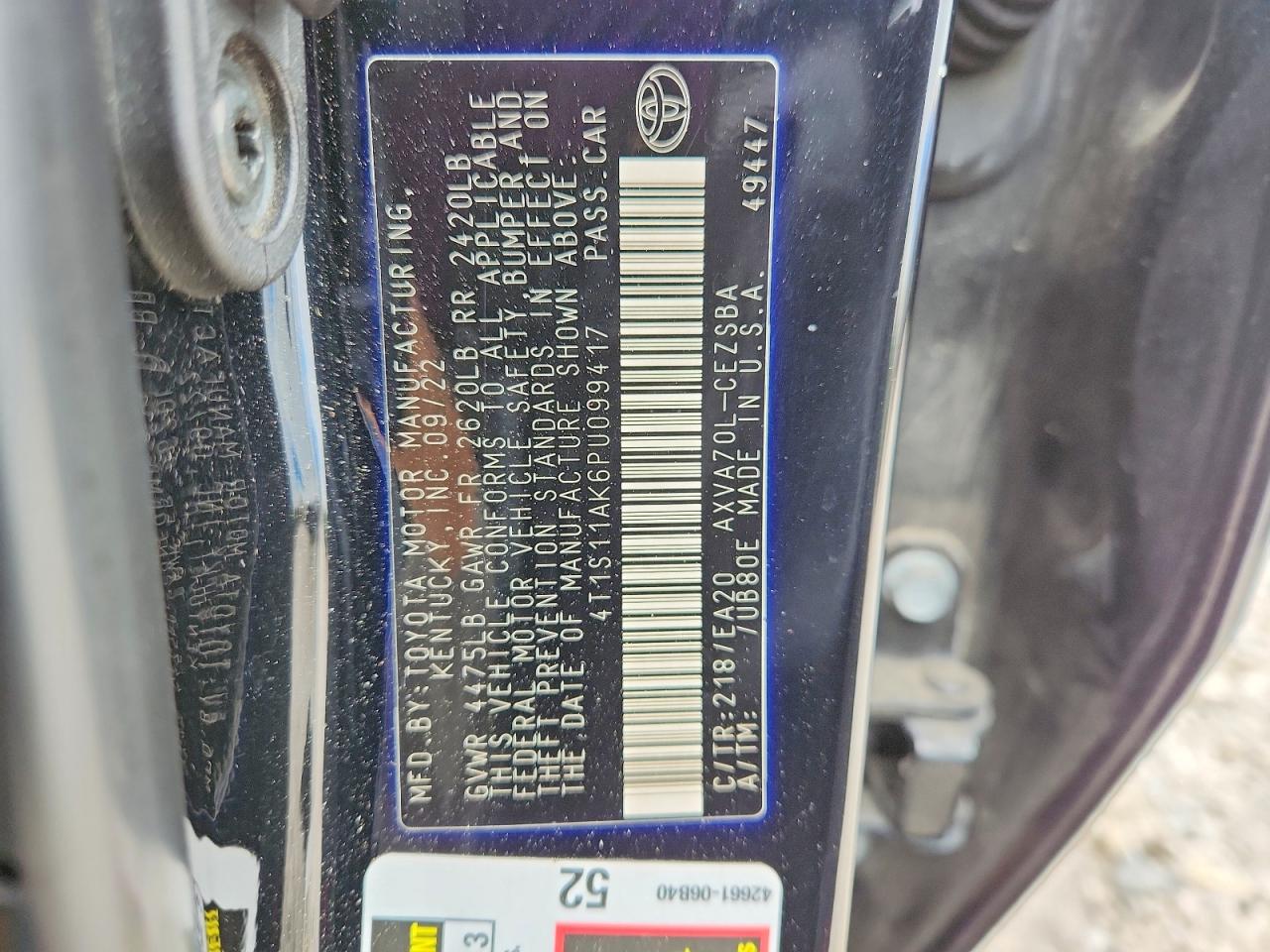 Toyota Camry Se