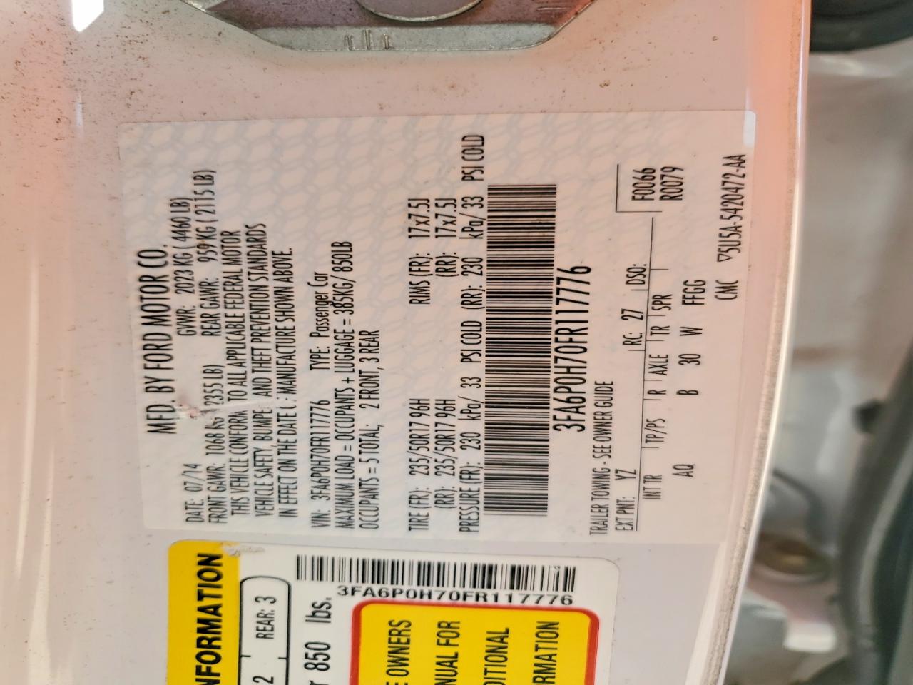 Ford Fusion Se