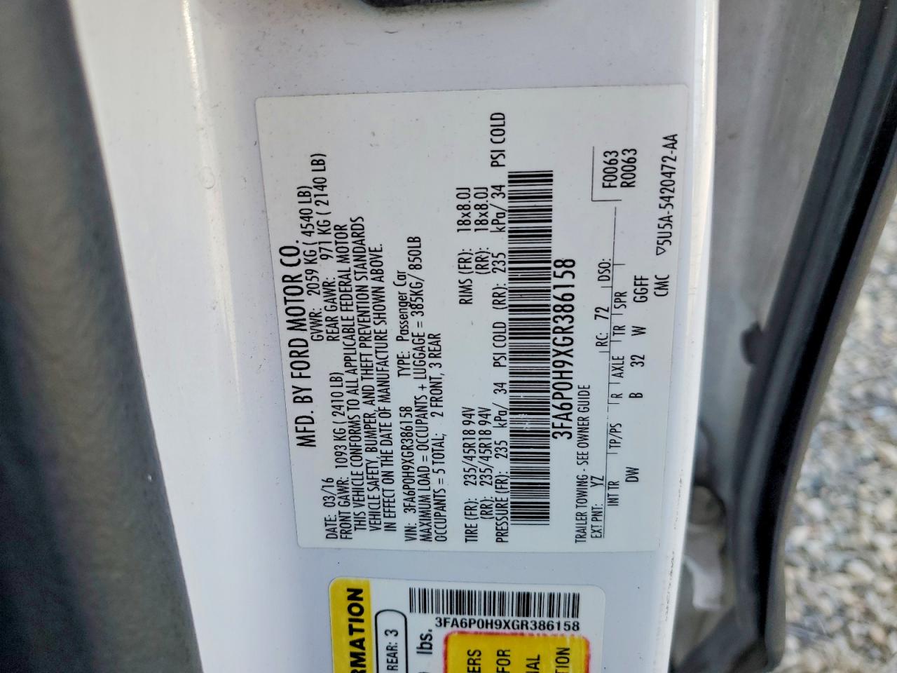 Ford Fusion Se