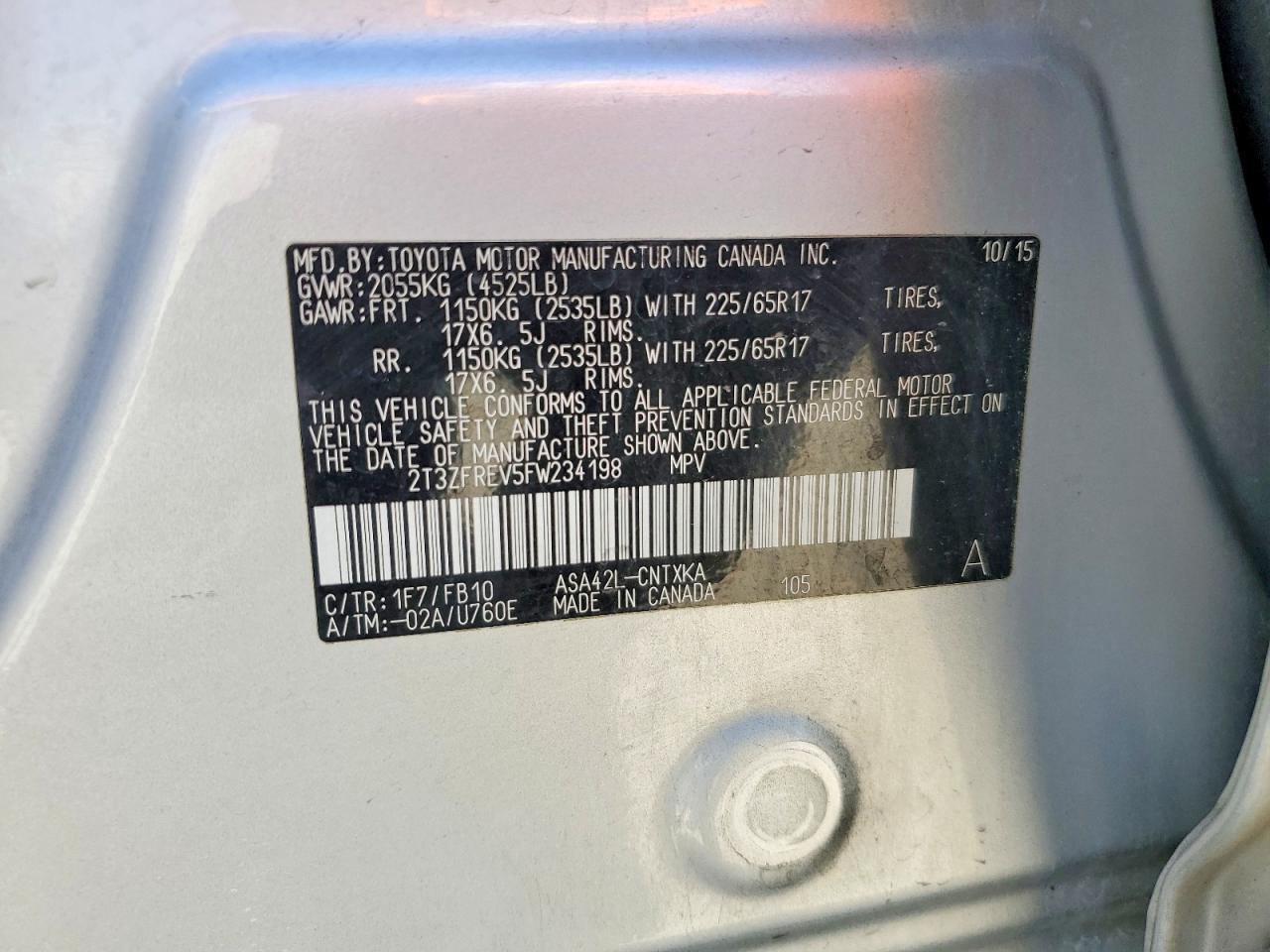 Toyota RAV4 Le