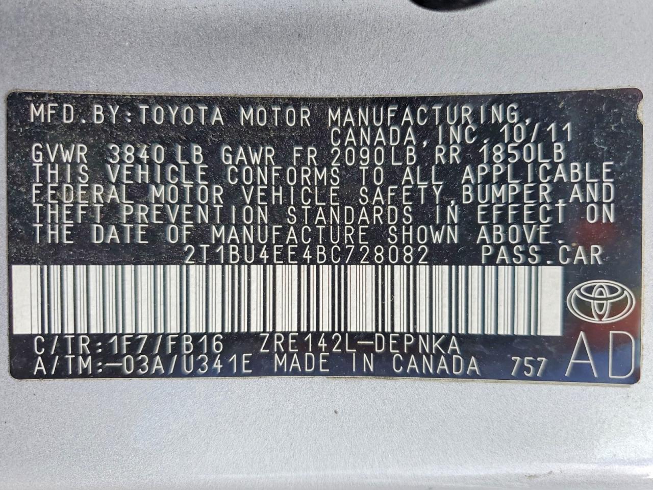 Toyota Corolla Le