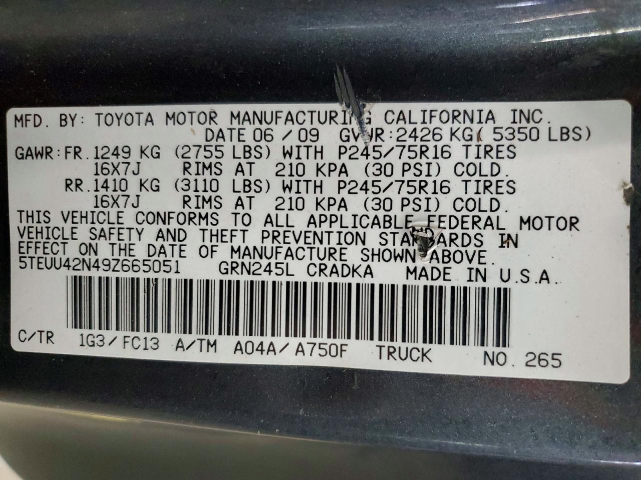 Toyota Tacoma Access Cab