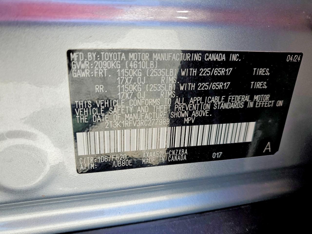 Toyota RAV4 Le