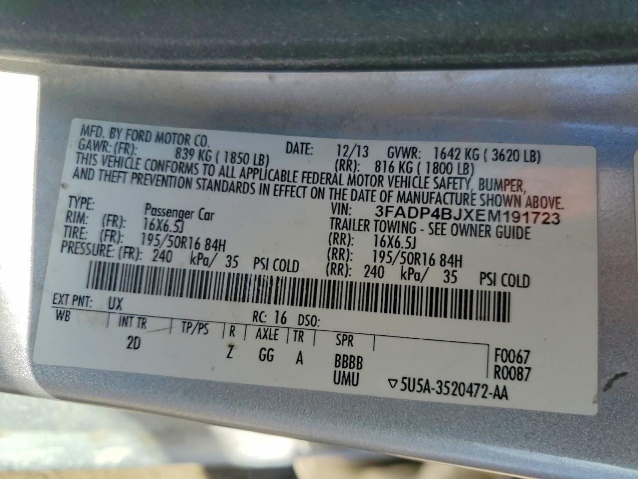 Ford Fiesta Se