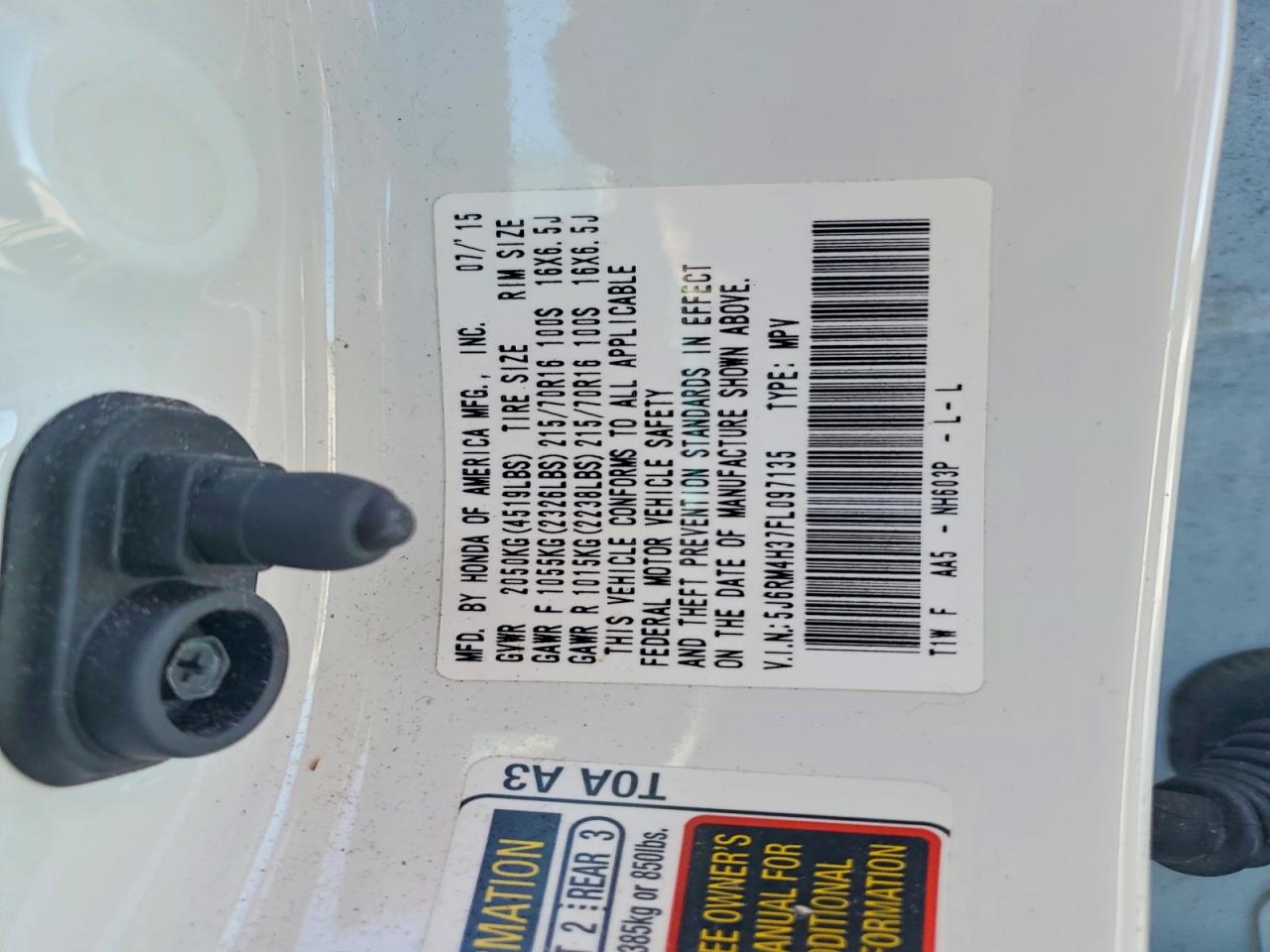 Honda Crv Lx