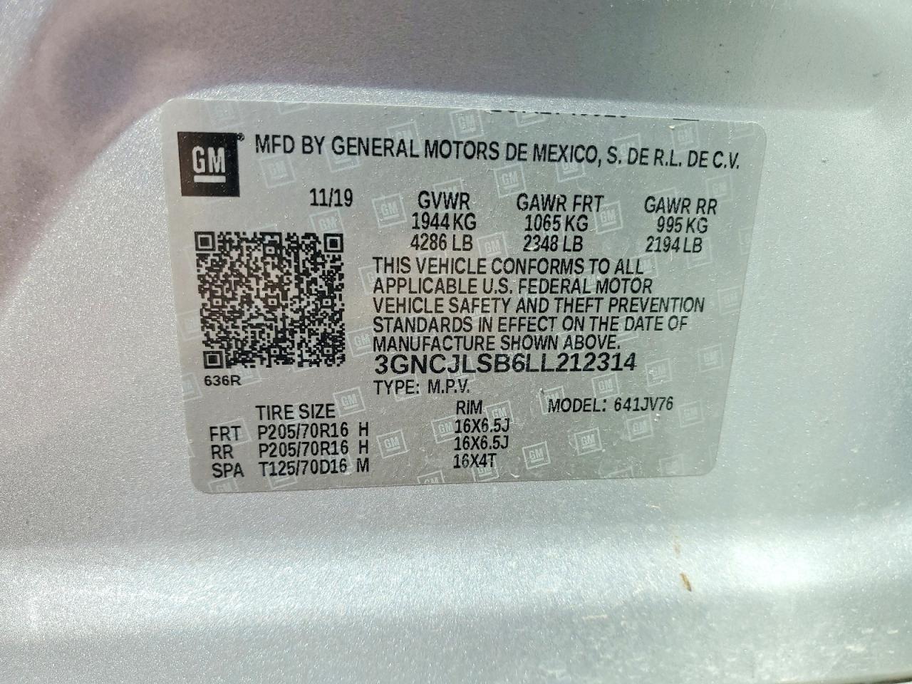 Chevrolet Trax 1lt