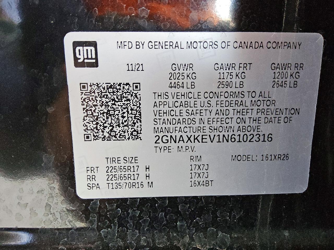 Chevrolet Equinox Lt