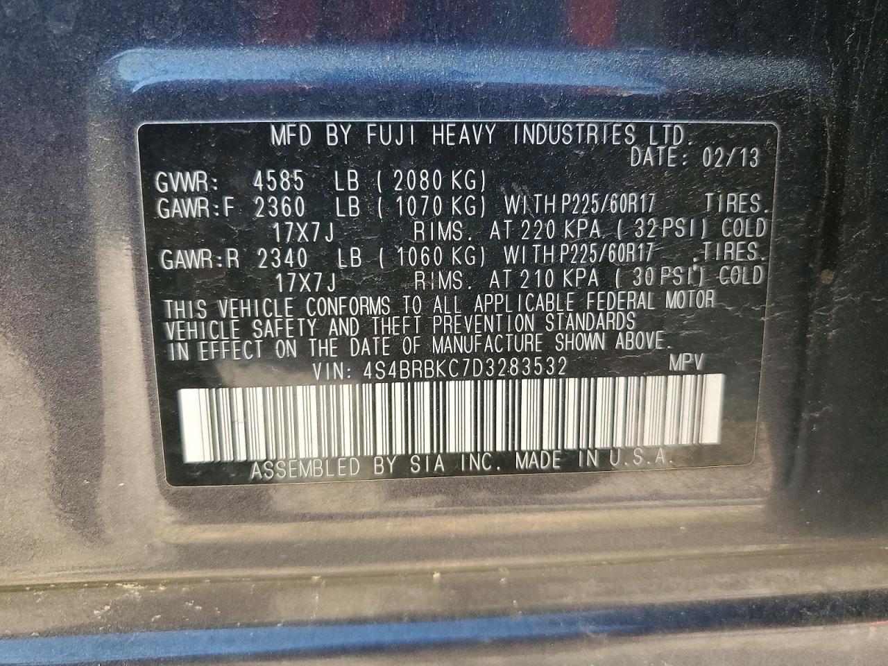 Subaru Outback 2.5i Limited