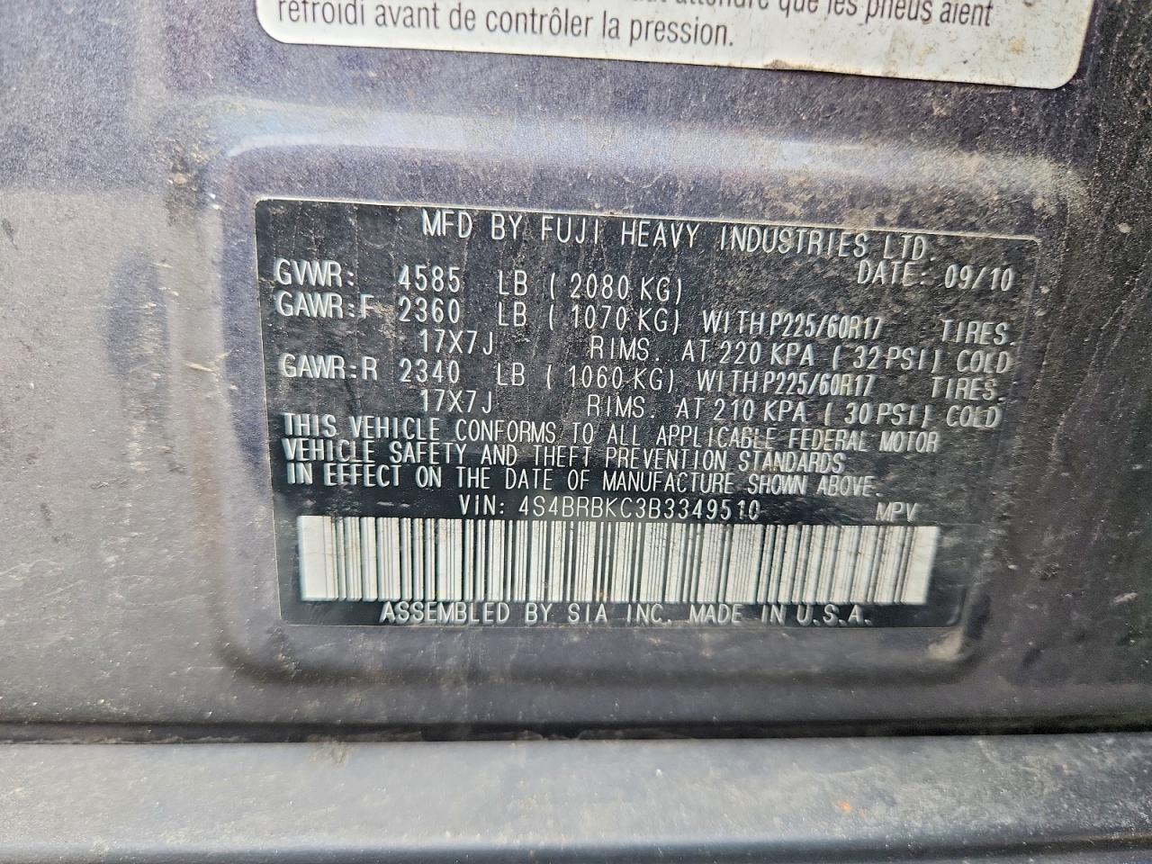 Subaru Outback 2.5i Limited