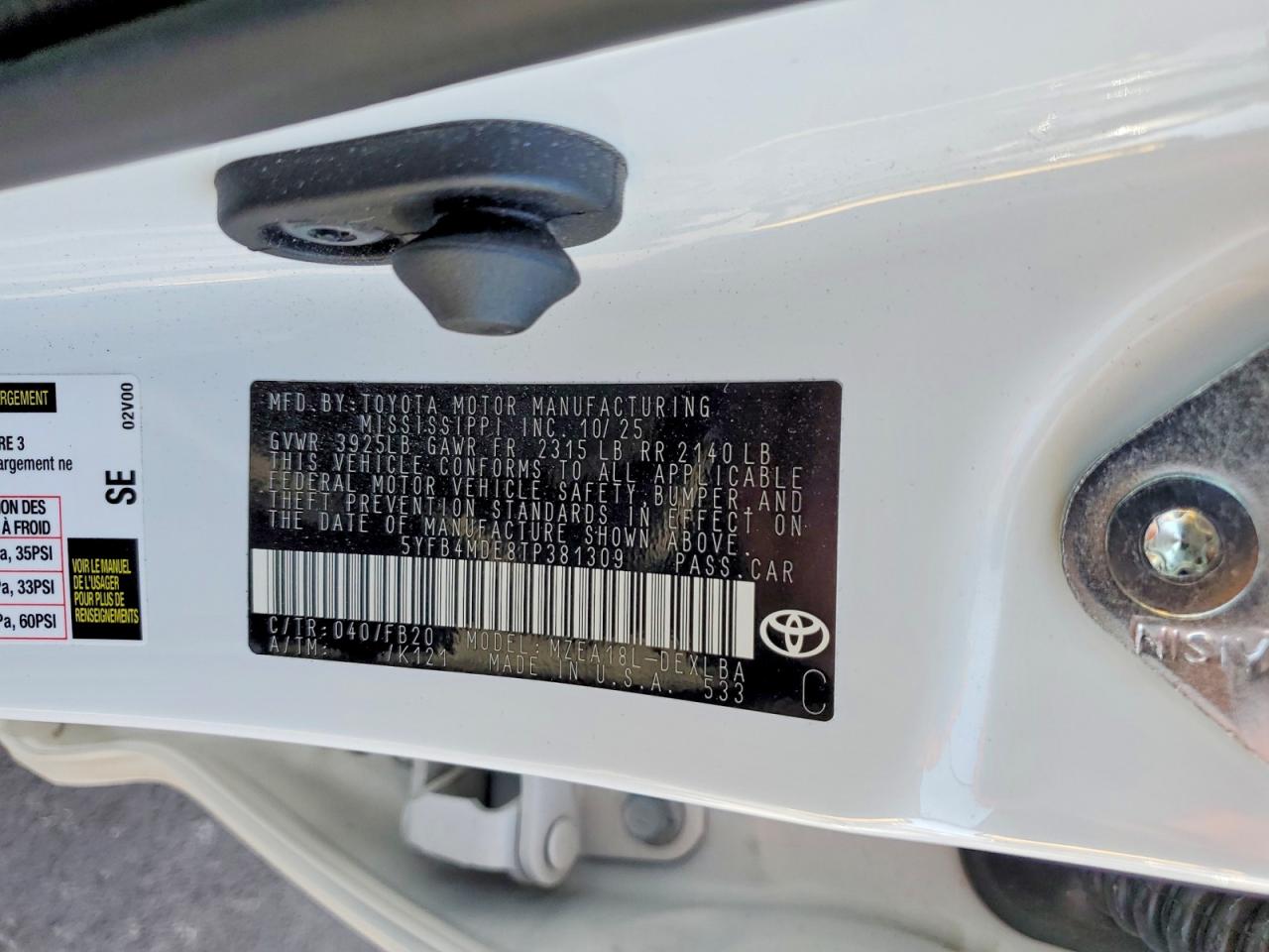 Toyota Corolla Le