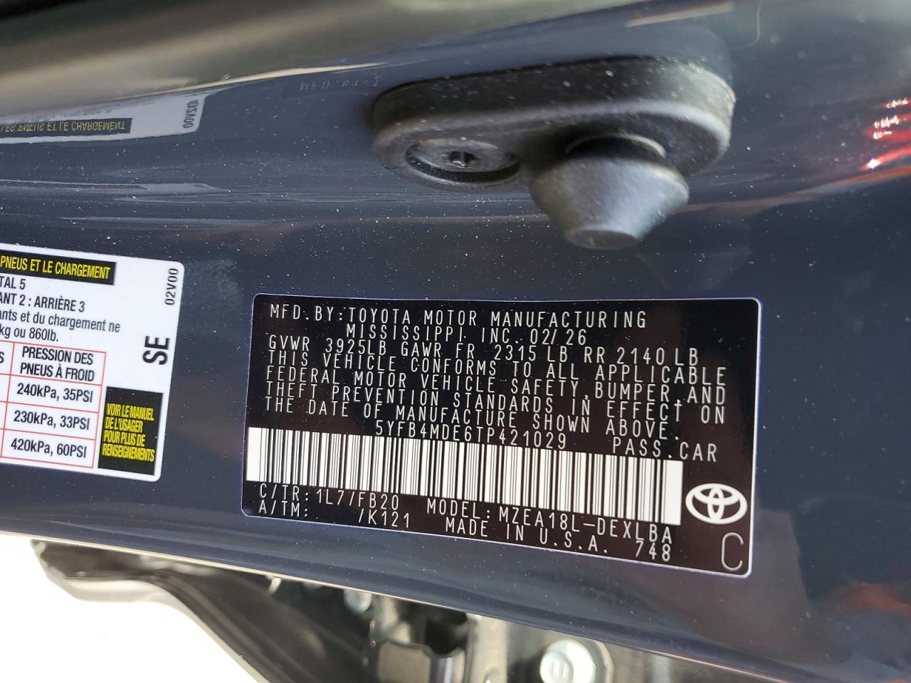 Toyota Corolla Le