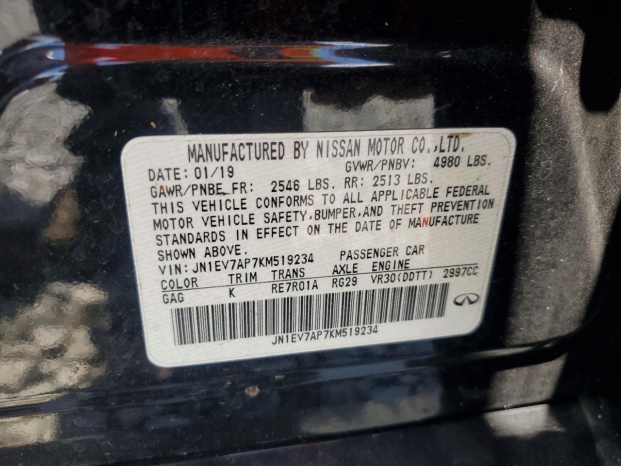 INFINITI Q50 3.0t L 3.0t Luxe