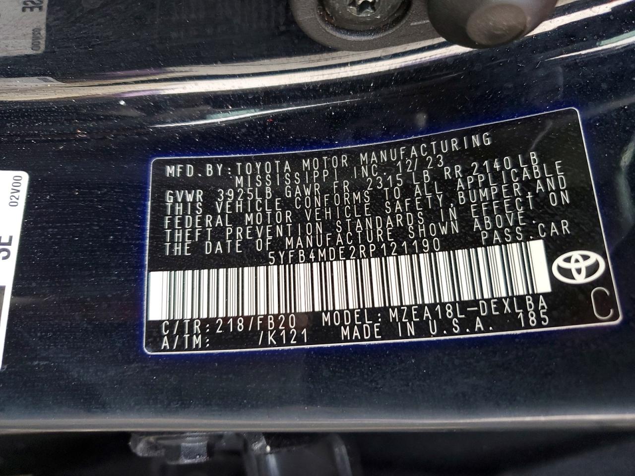 Toyota Corolla Le