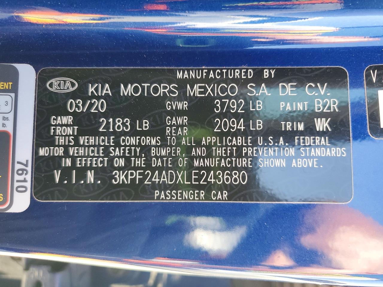 Kia Forte Lxs