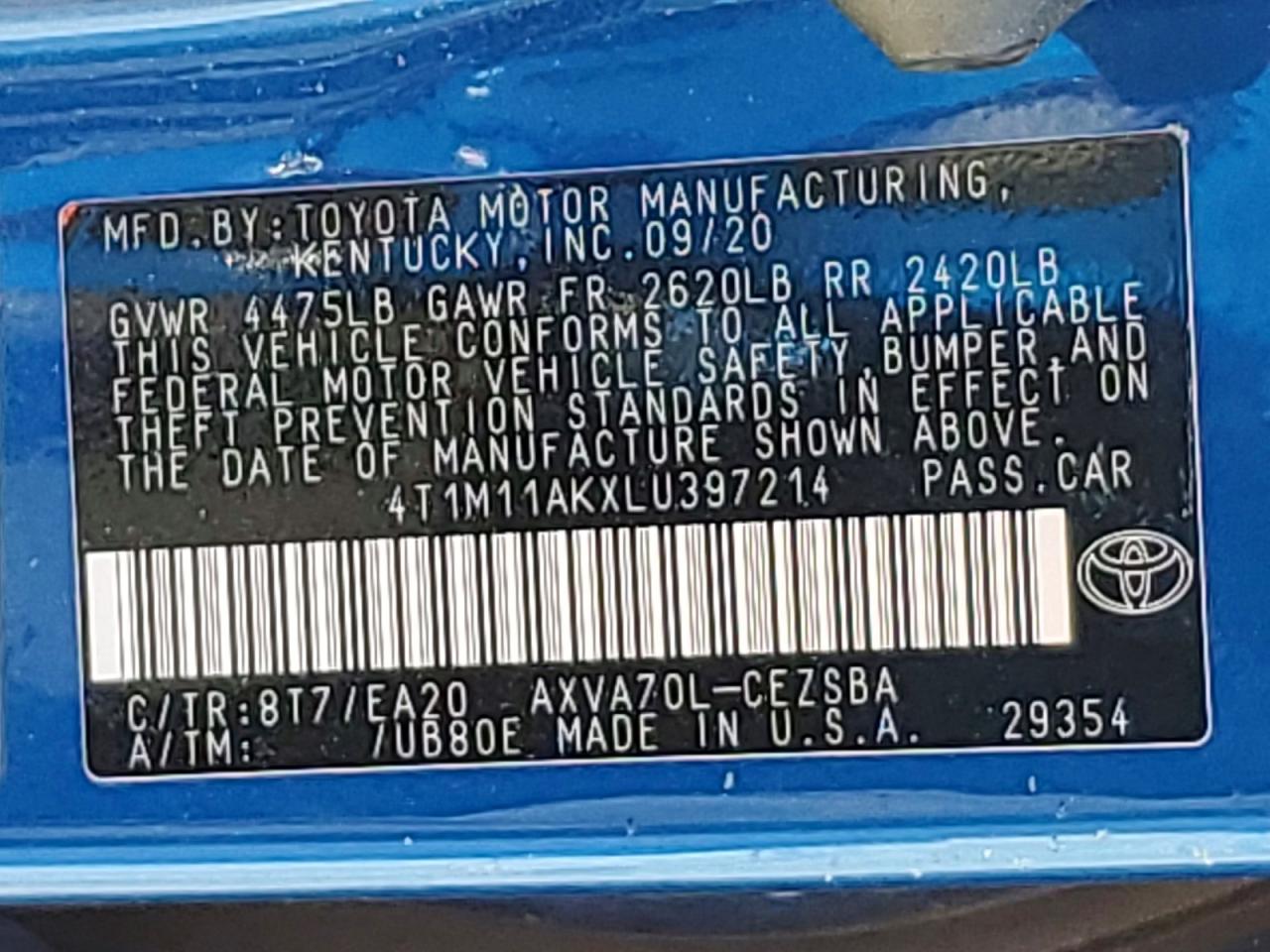 Toyota Camry Se
