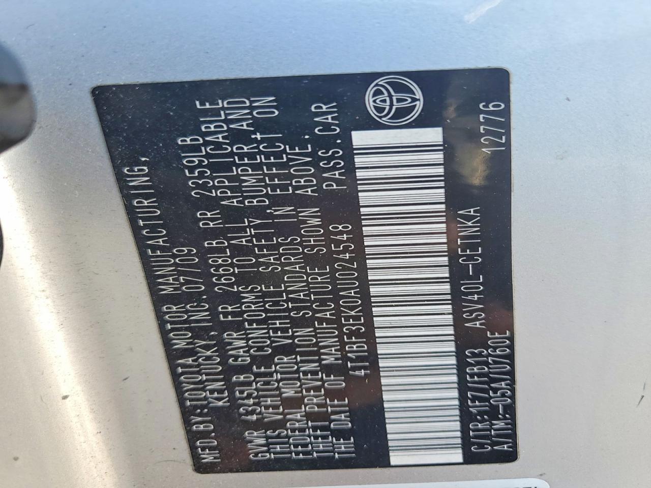 Toyota Camry Le