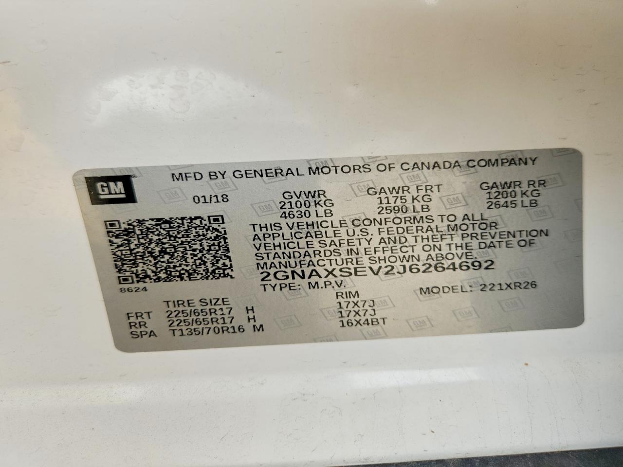Chevrolet Equinox Lt