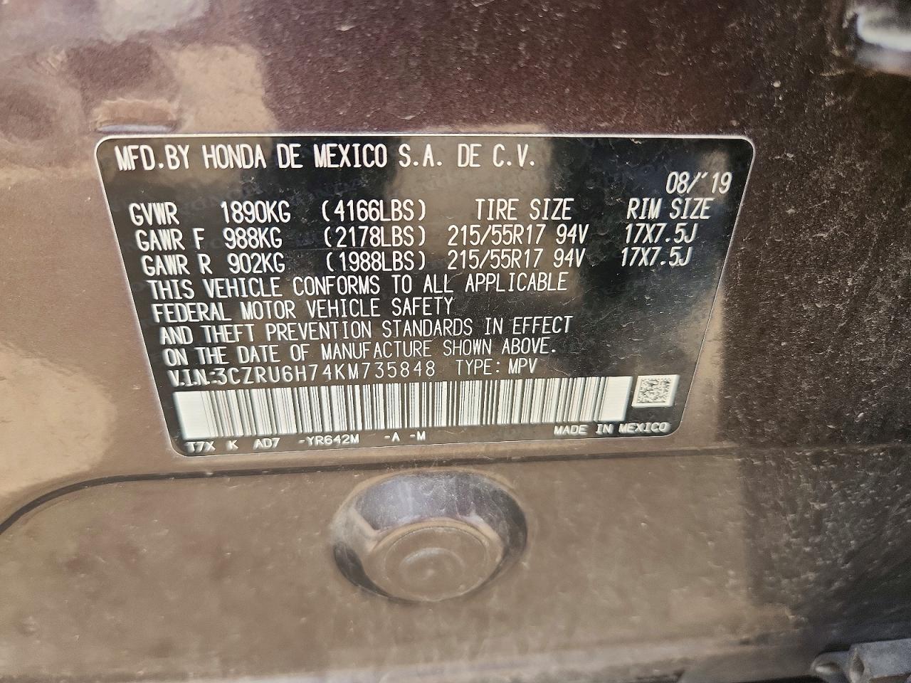 Honda HR-V Exl