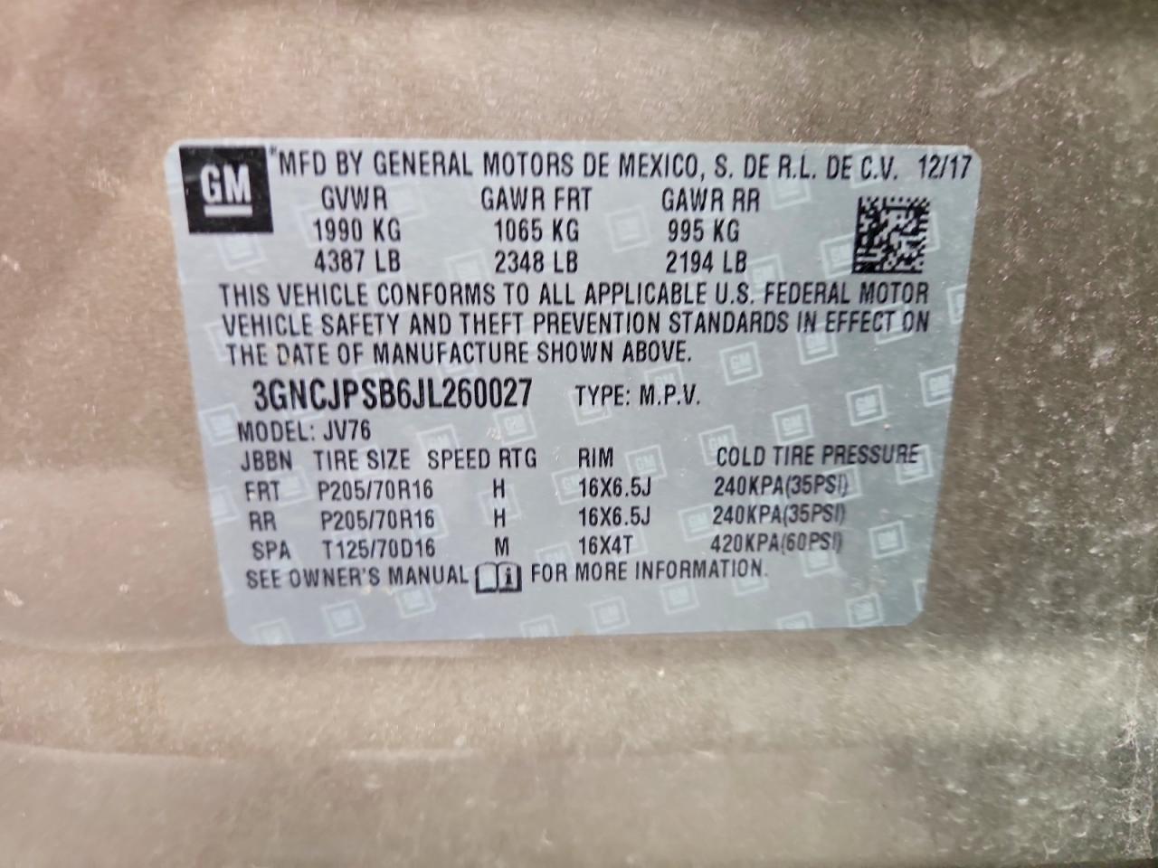 Chevrolet Trax 1lt