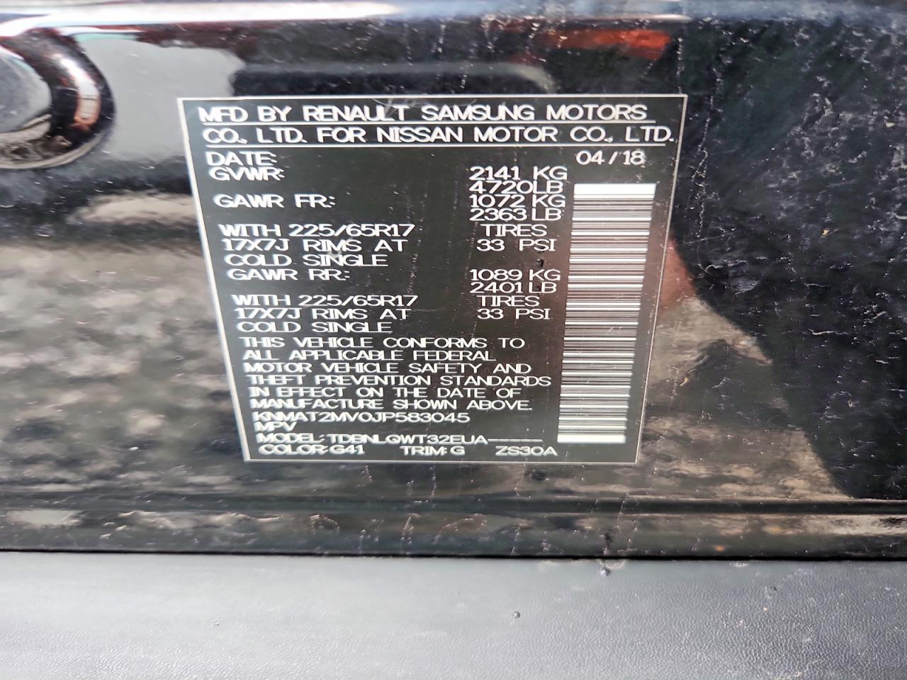 Nissan Rogue Sv