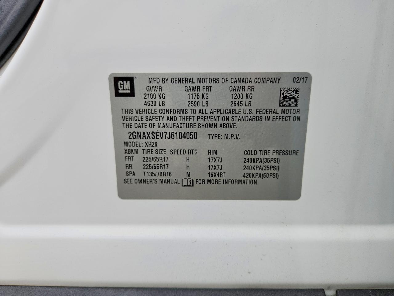 Chevrolet Equinox Lt