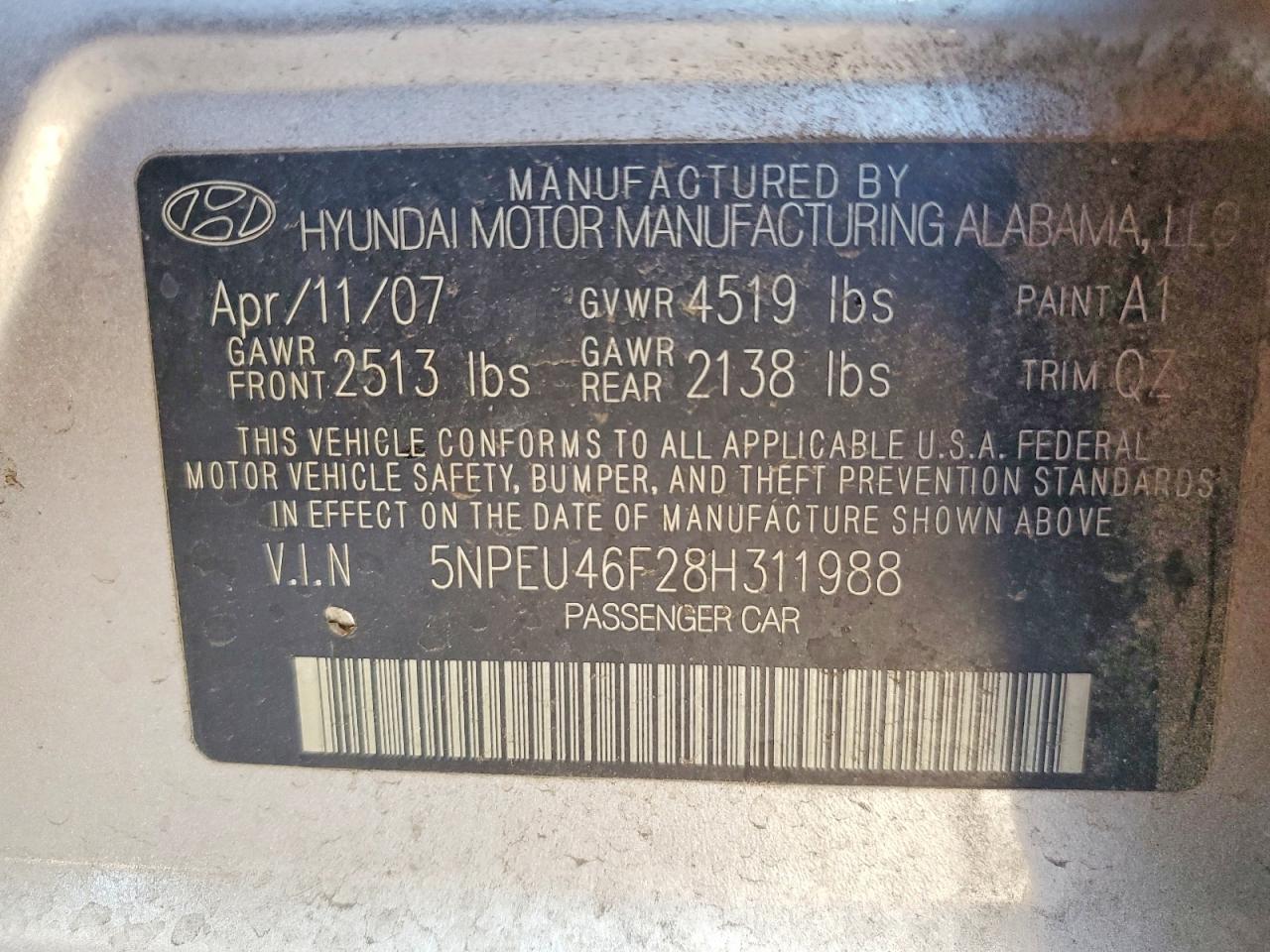 Hyundai SONATA Se V6