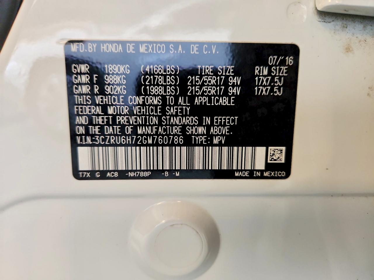 Honda HR-V Exl
