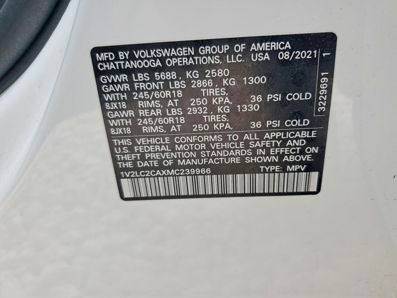 Volkswagen Atlas Se