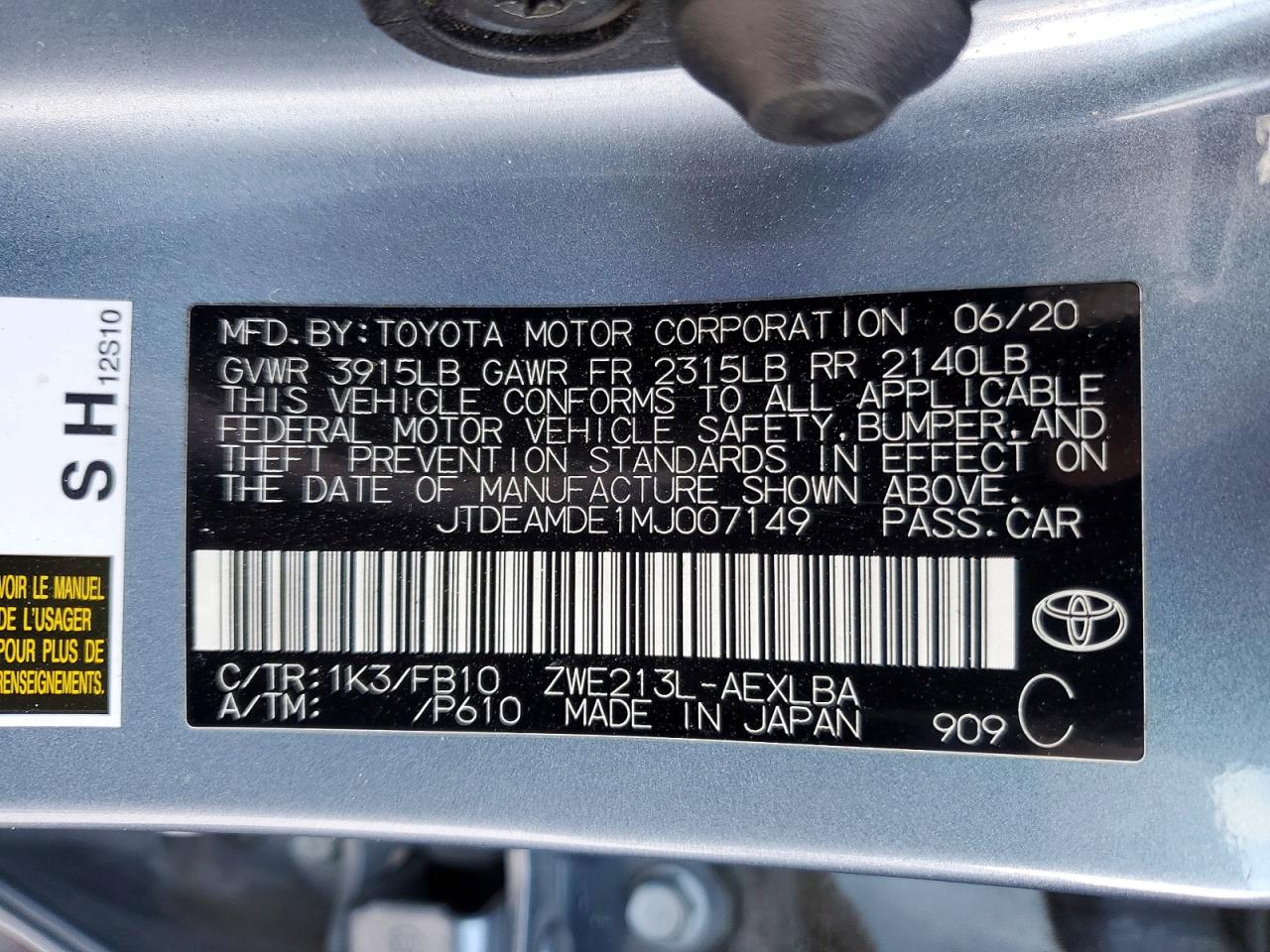 Toyota Corolla Le