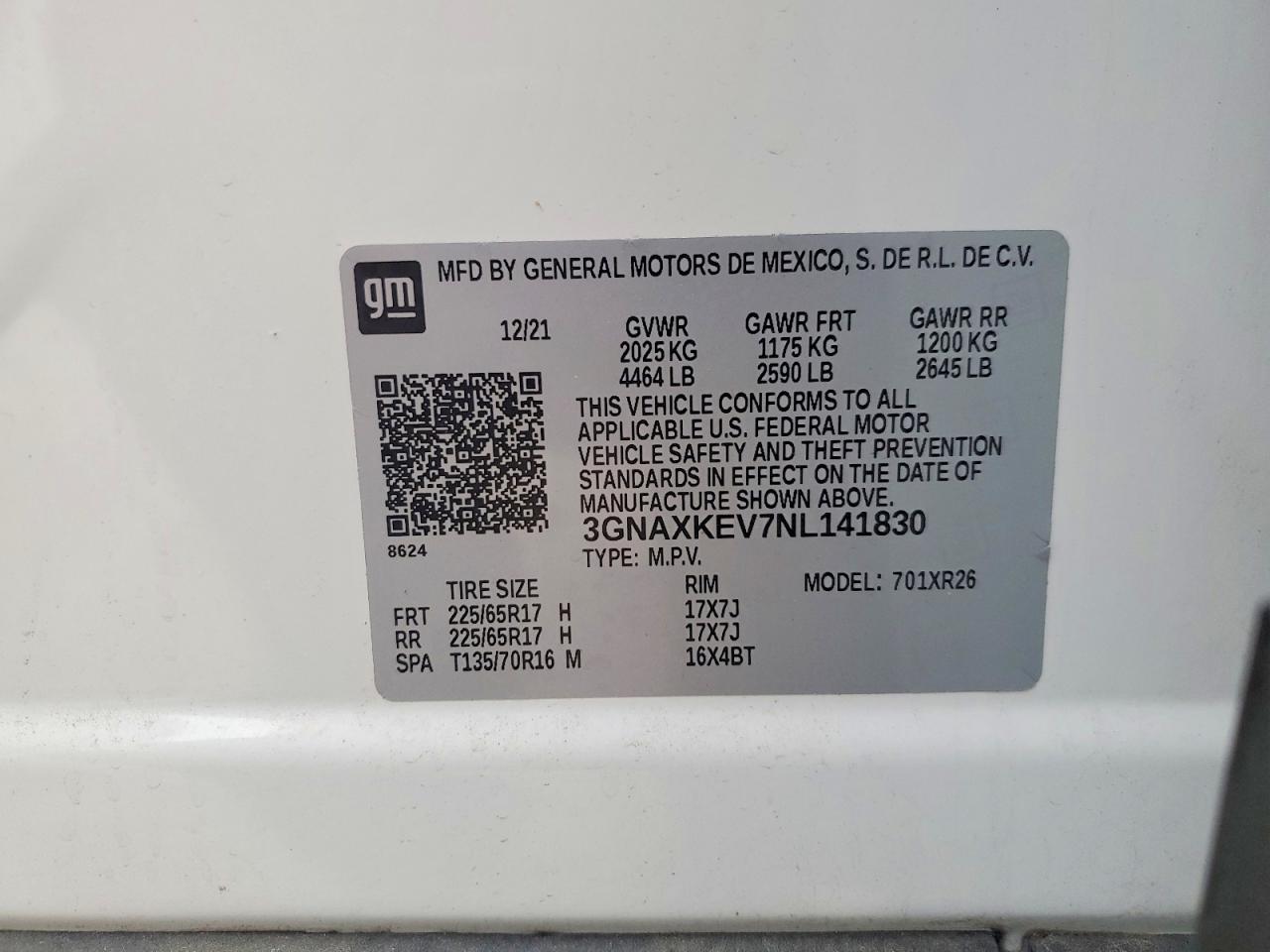 Chevrolet Equinox Lt