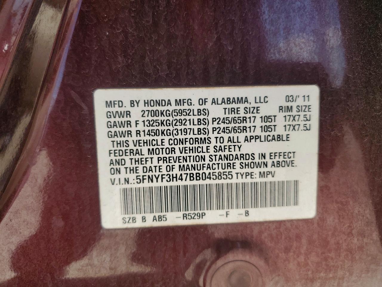 Honda Pilot Ex