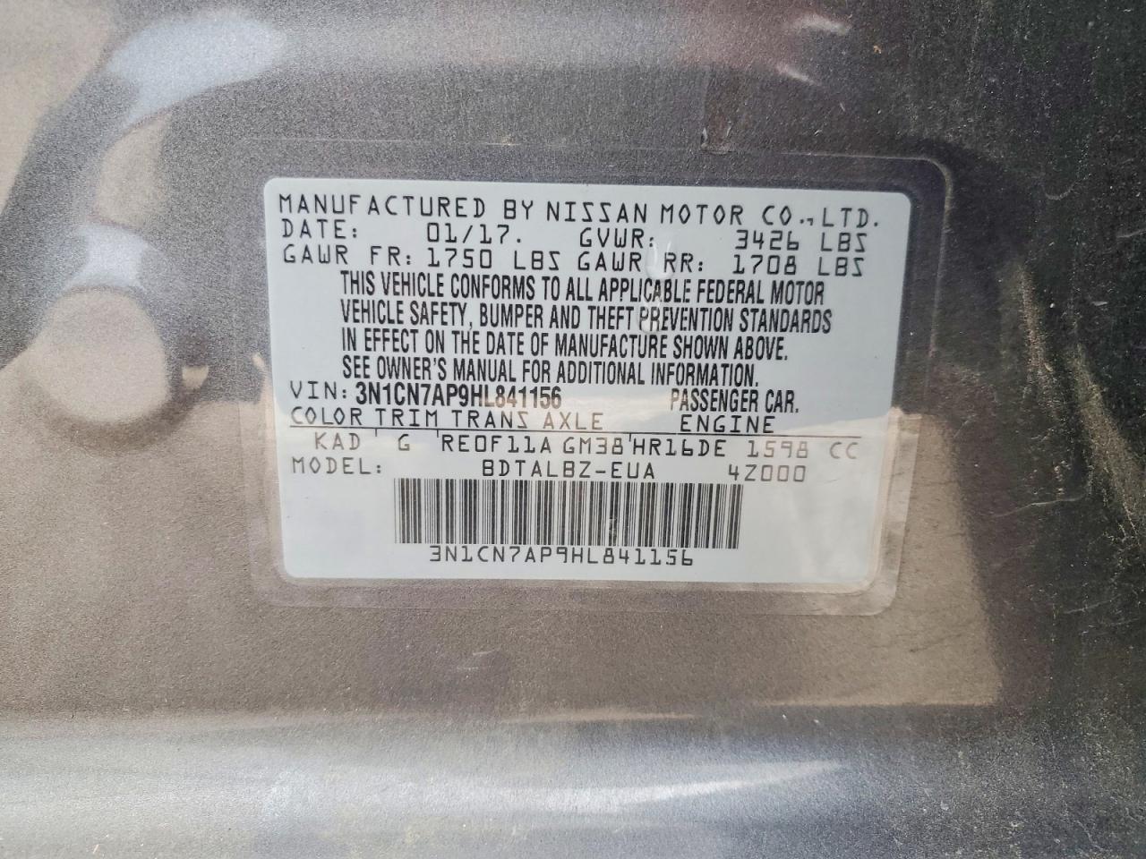 Nissan Versa 1.6 Sv