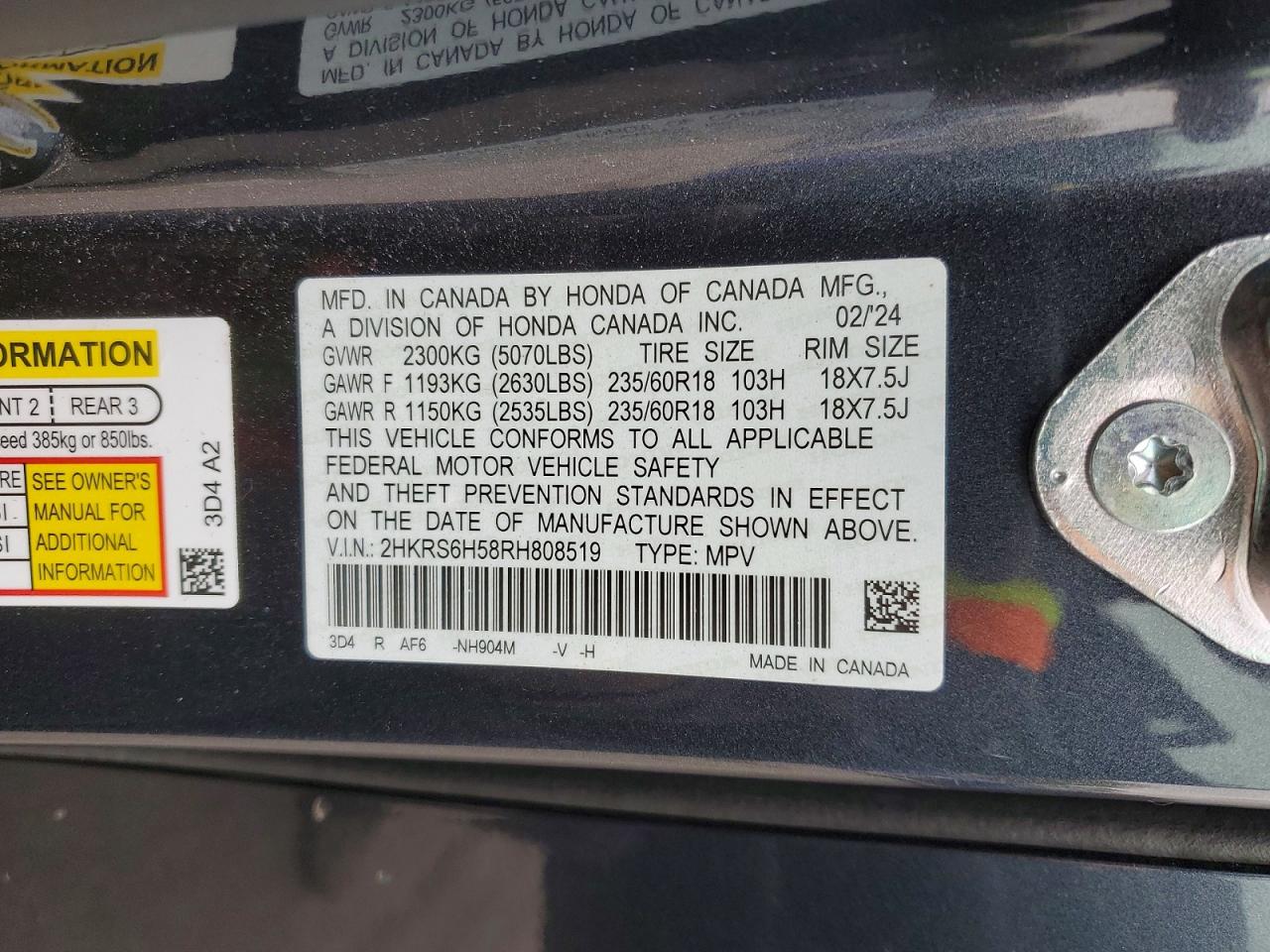 Honda Crv Sport